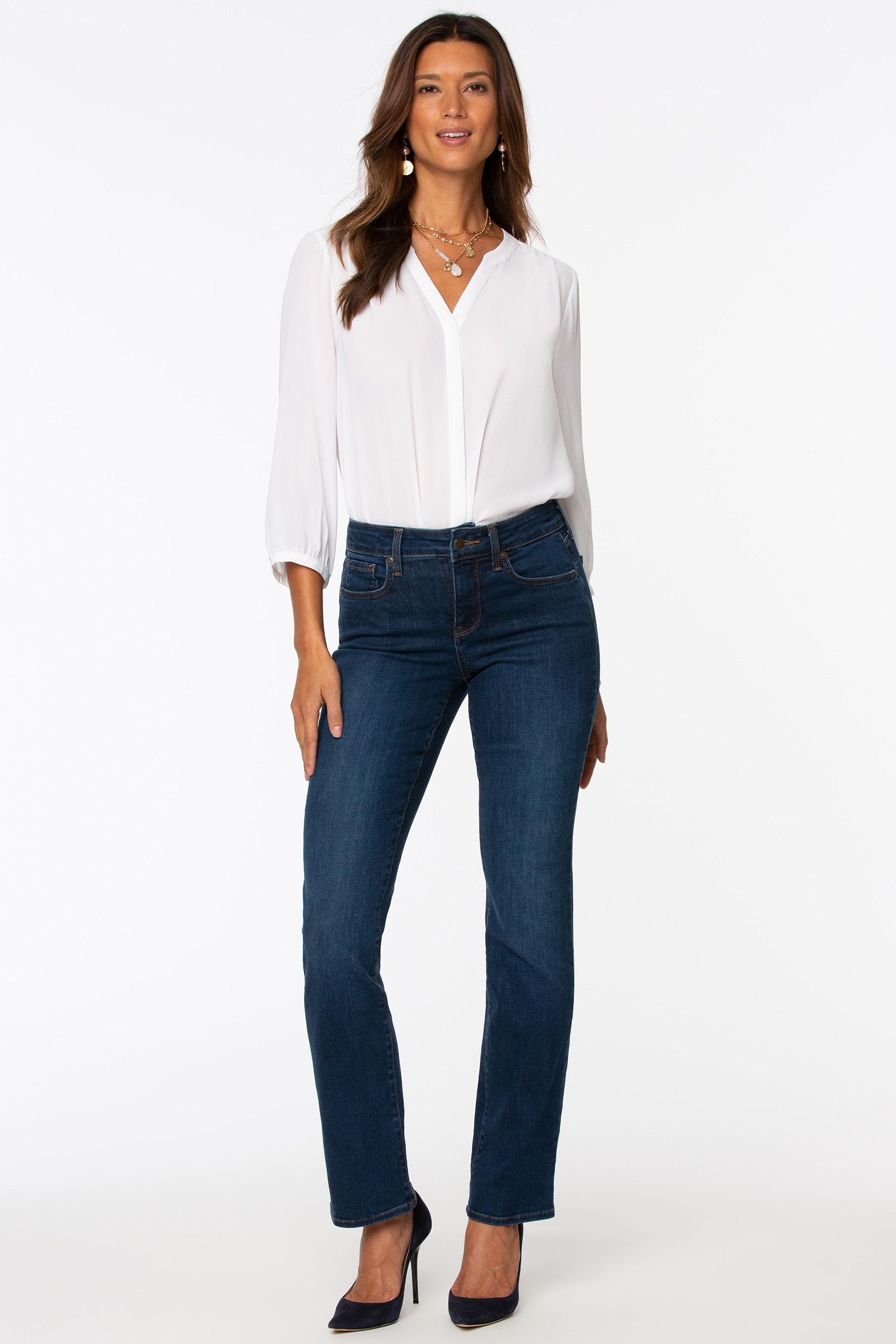 Nydj straight best sale leg jeans