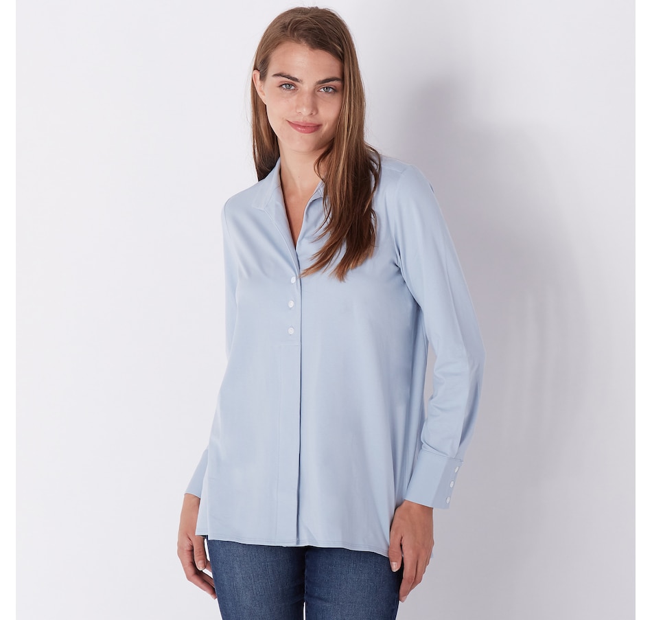 Clothing & Shoes - Tops - Shirts & Blouses - WynneLayers Cotton Span ...