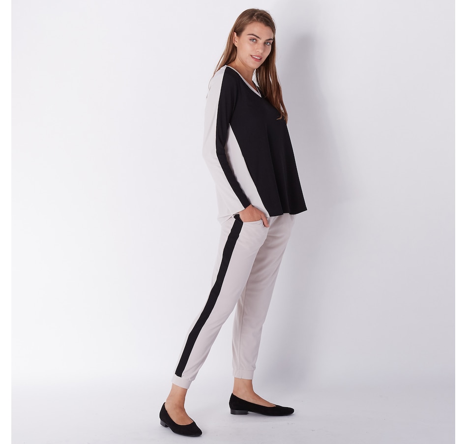 Image 220147_ALTMORE3.jpg, Product 220-147 / Price $24.33, WynneLayers Luxe Crepe Jogger With Side Stripe from Wynnelayers on TSC.ca's Fashion department