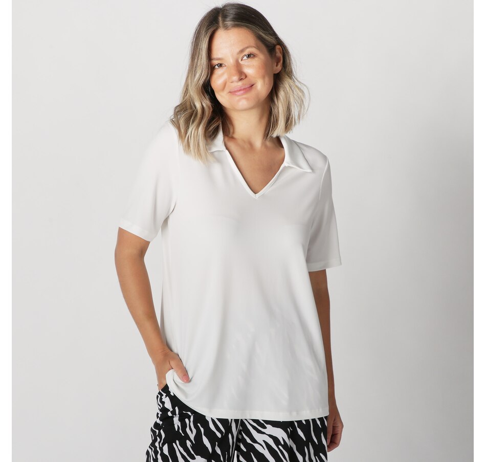 Image 220173_ECR.jpg, Product 220-173 / Price $29.33, Kim & Co Brazil Knit Collared Top from Kim & Co. on TSC.ca's Fashion department