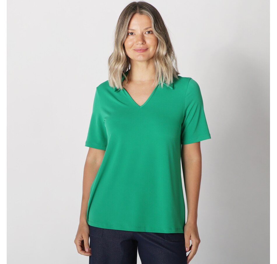 Image 220173_EGR.jpg, Product 220-173 / Price $29.33, Kim & Co Brazil Knit Collared Top from Kim & Co. on TSC.ca's Fashion department