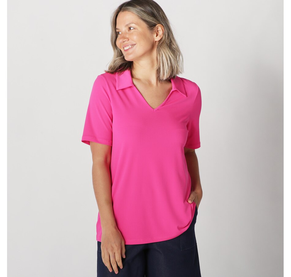 Image 220173_HPI.jpg, Product 220-173 / Price $29.33, Kim & Co Brazil Knit Collared Top from Kim & Co. on TSC.ca's Fashion department