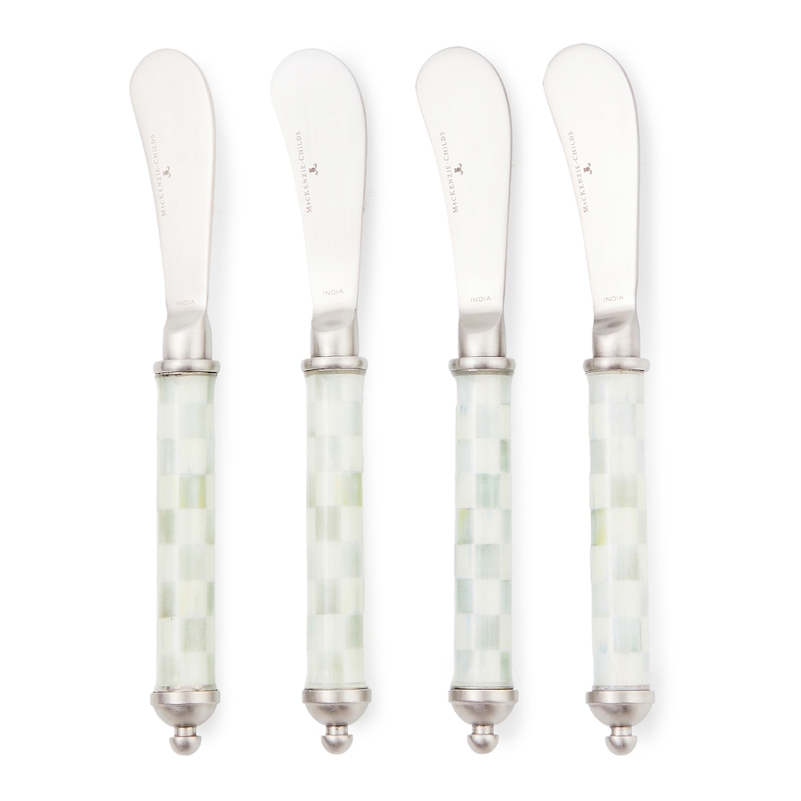 Image 220216.jpg, Product 220-216 / Price $69.88, Mackenzie-Childs Sterling Check Supper Club Spreaders Set from MacKenzie Childs on TSC.ca's Kitchen department