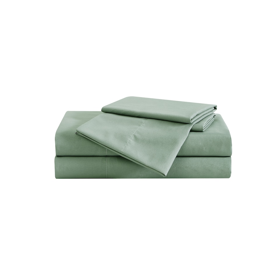 Image 220247_GRN.jpg, Product 220-247 / Price $59.99 - $79.99, London Fog Garmet Washed Sheet Set from London Fog on TSC.ca's Home & Garden department