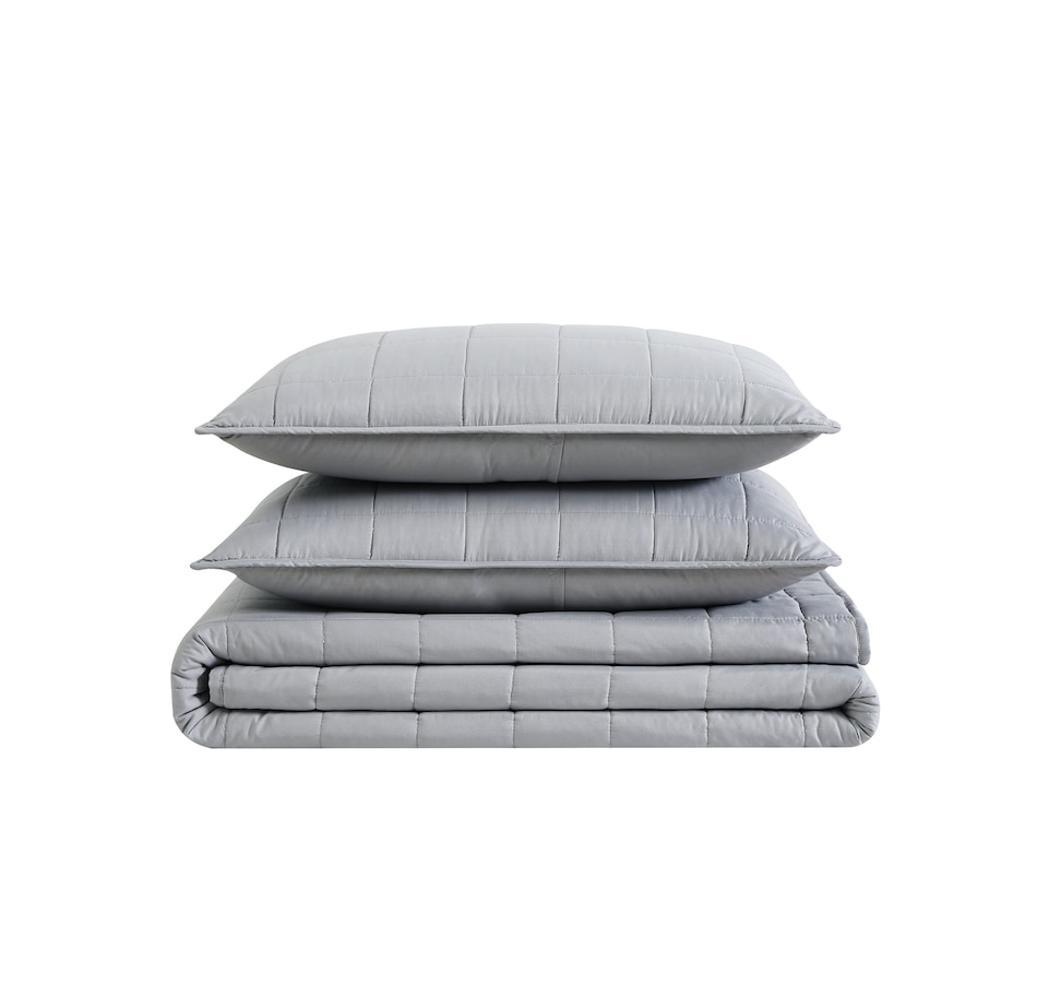 Image 220248_GRY.jpg, Product 220-248 / Price $99.99 - $119.99, London Fog Garment Washed Quilt Set from London Fog on TSC.ca's Home & Garden department