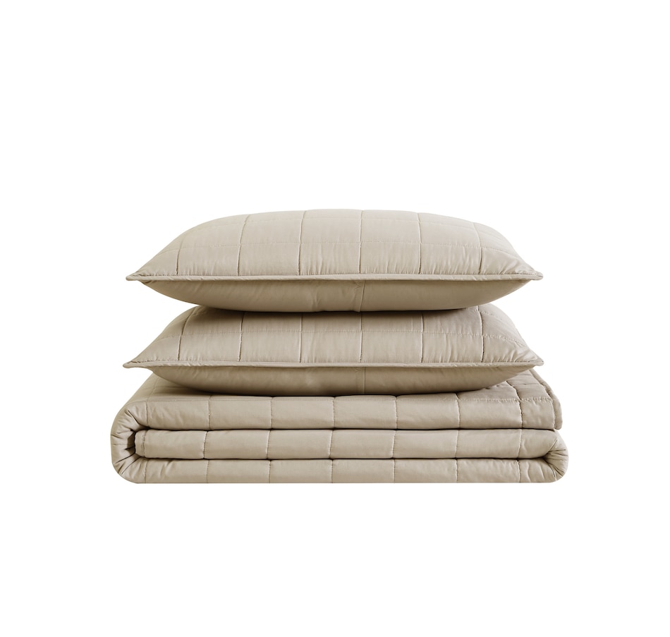 Image 220248_KHA.jpg, Product 220-248 / Price $99.99 - $119.99, London Fog Garment Washed Quilt Set from London Fog on TSC.ca's Home & Garden department