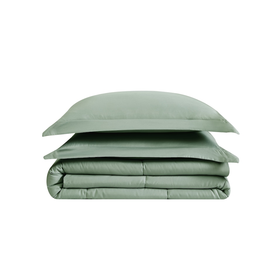 Image 220249_GRN.jpg, Product 220-249 / Price $109.99 - $129.99, London Fog Garment Washed Comforter Set from London Fog on TSC.ca's Home & Garden department