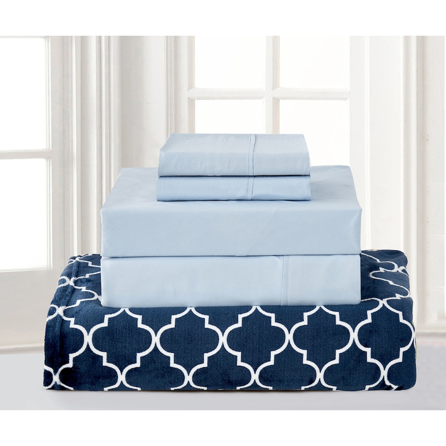 Image 220253_ALTMORE14.jpg, Product 220-253 / Price $59.99, Claro Home Living 4-Piece Sheet Set and Plush Blanket from Claro Living Home on TSC.ca's Home & Garden department