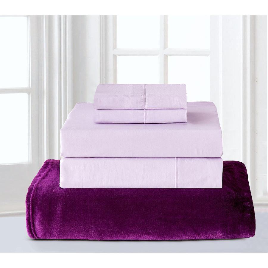 Image 220253_ALTMORE5.jpg, Product 220-253 / Price $59.99, Claro Home Living 4-Piece Sheet Set and Plush Blanket from Claro Living Home on TSC.ca's Home & Garden department