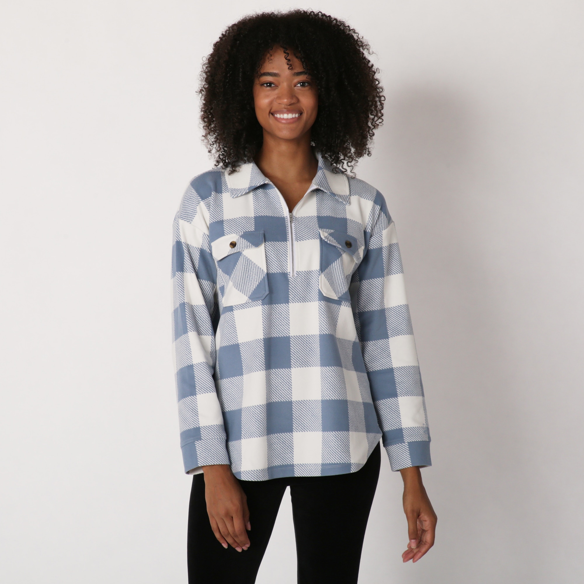 Half flannel half sweatshirt sale