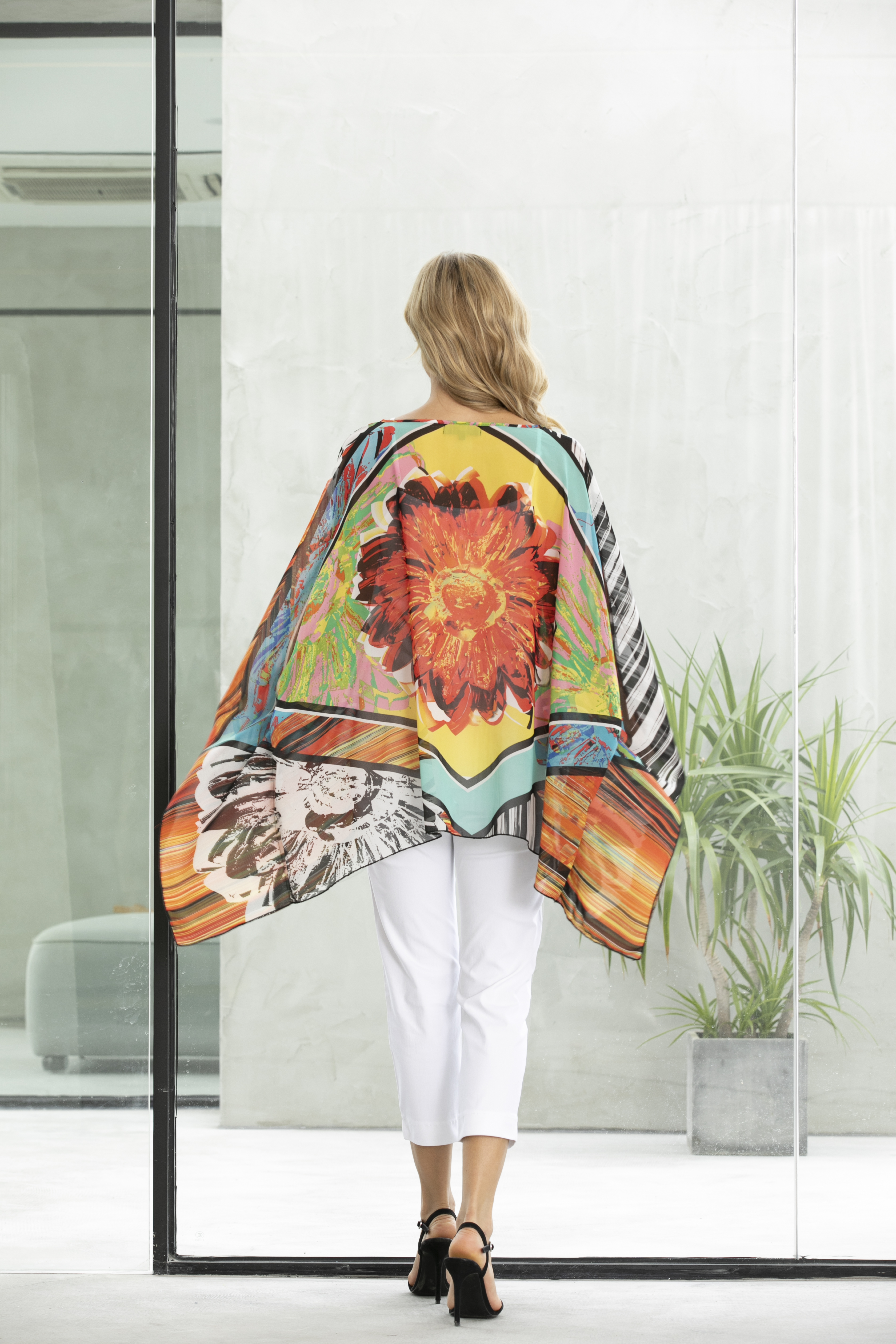 Orange Fashion Village Chiffon Top - TSC.ca