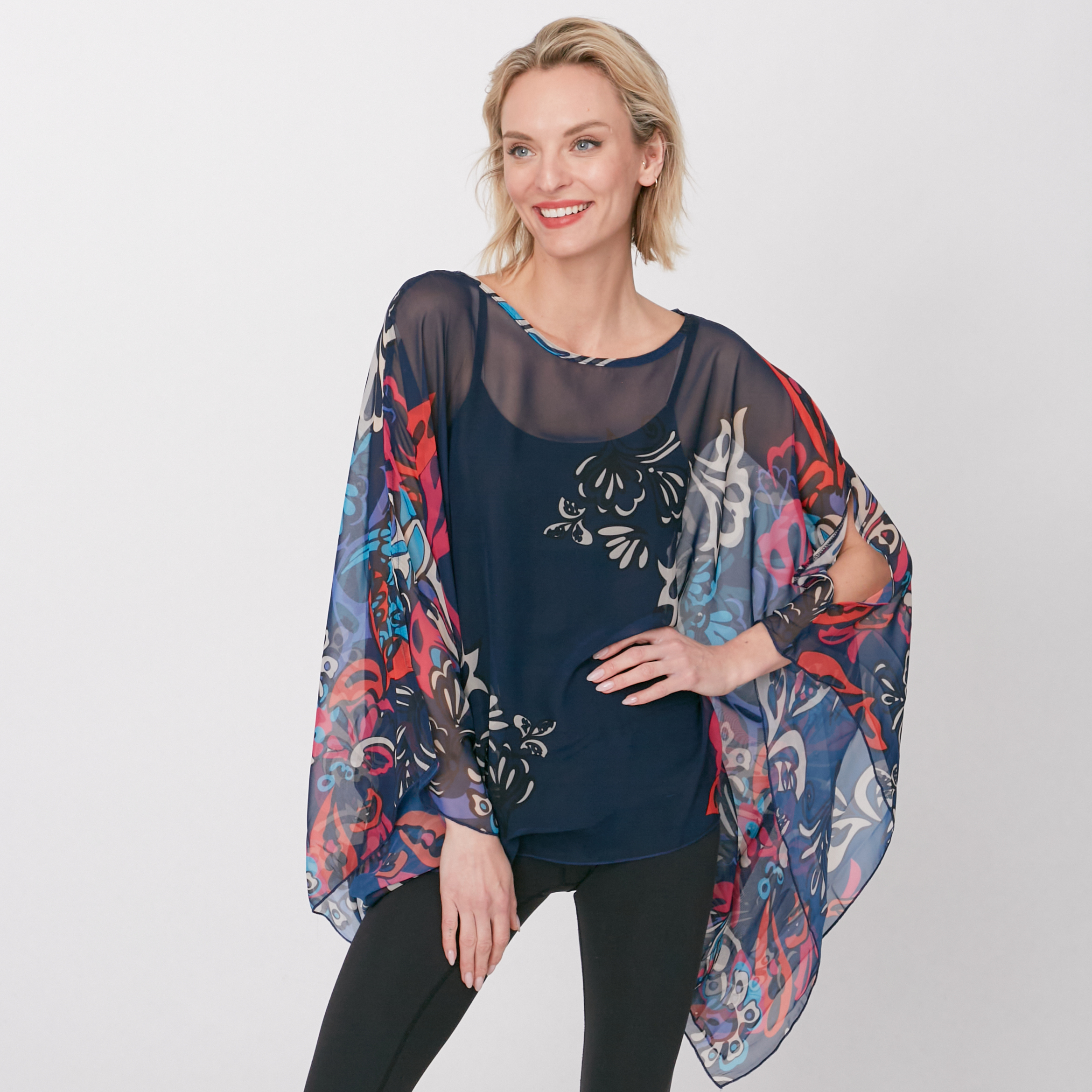 Orange Fashion Village Chiffon Top - TSC.ca