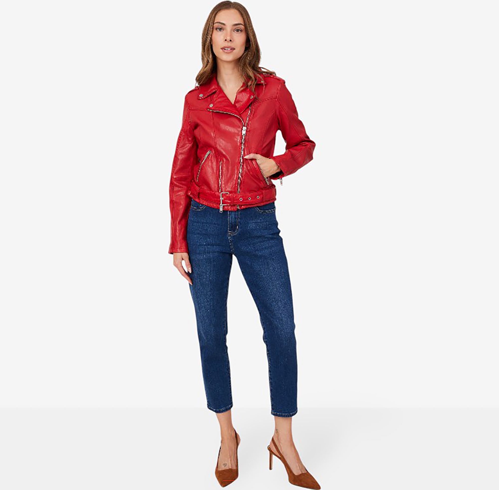 Mauritius Wild Leather Jacket with Zip Off Belt - TSC.ca