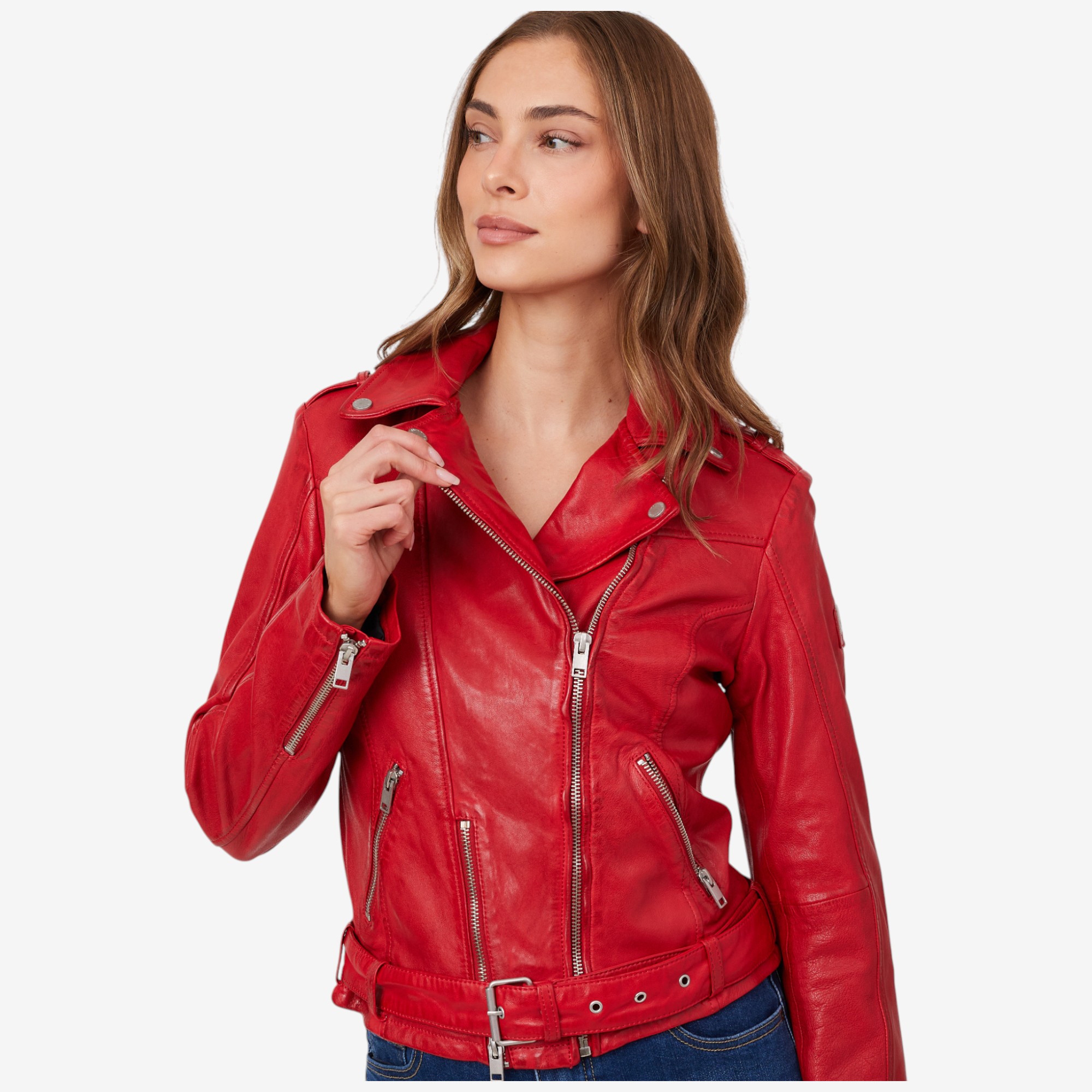 Mauritius Wild Leather Jacket with Zip Off Belt - TSC.ca Mauritius Wild Leather Jacket with Zip Off Belt - TSC.ca