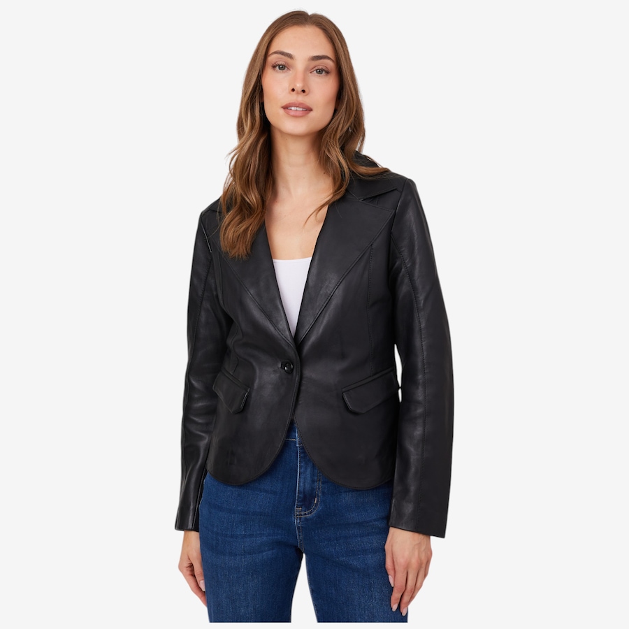 Image 220513_BLK.jpg, Product 220-513 / Price $349.99, Mauritius Leather Blazer from Mauritius on TSC.ca's Fashion department