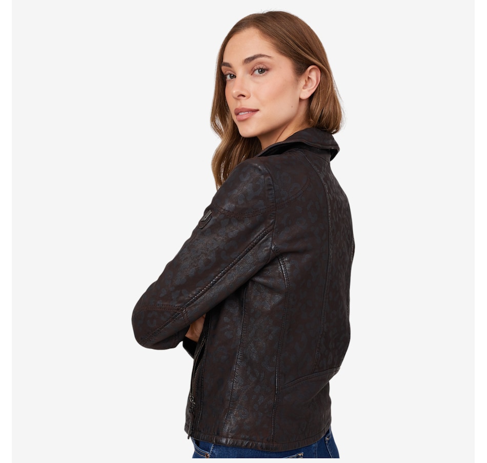 Image 220514_ALTMORE3.jpg, Product 220-514 / Price $379.99, Mauritius Leather Leopard Print Jacket from Mauritius on TSC.ca's Fashion department
