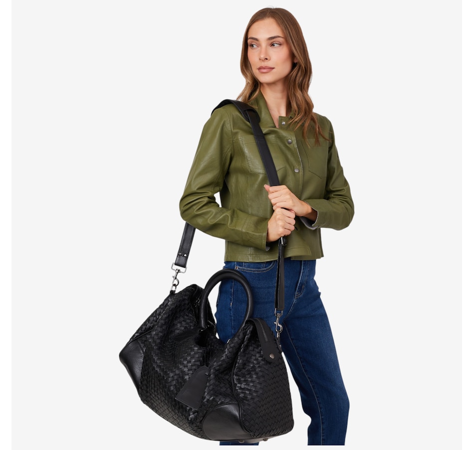 Image 220519_BLK.jpg, Product 220-519 / Price $599.00, Mauritius Ryan Leather Weekender Bag from Mauritius on TSC.ca's Fashion department