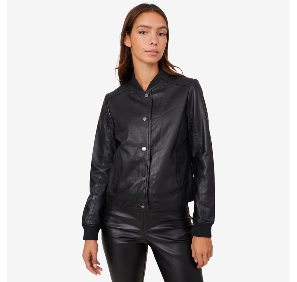 Image 220523_ALTMORE1.jpg, Product 220-523 / Price $349.99, Mauritius Yele Snap Button Bomber Jacket from Mauritius on TSC.ca's Fashion department