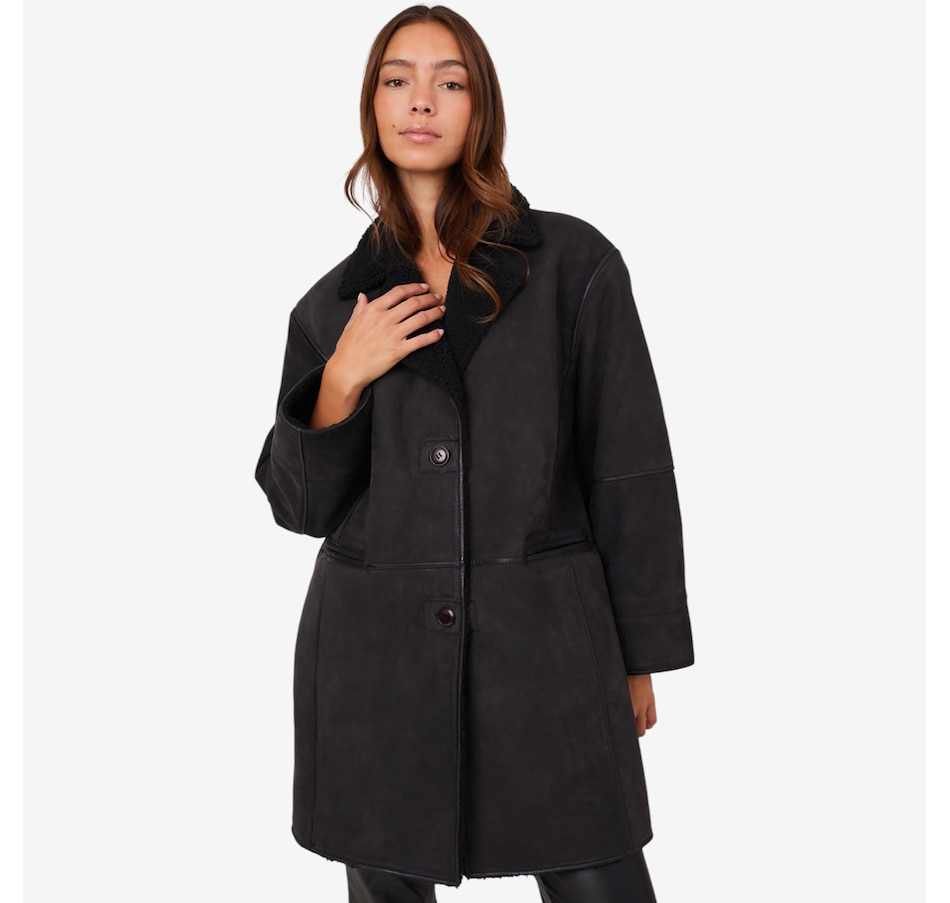 Image 220579_BLK.jpg, Product 220-579 / Price $395.00, Mauritius Unisex Bonded Teddy Lined Car Coat from Mauritius on TSC.ca's Fashion department