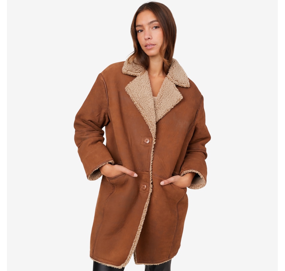 Image 220579_COG.jpg, Product 220-579 / Price $395.00, Mauritius Unisex Bonded Teddy Lined Car Coat from Mauritius on TSC.ca's Fashion department