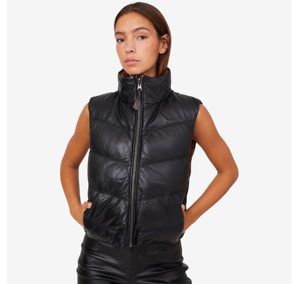 Image 220580_ALTMORE1.jpg, Product 220-580 / Price $295.00, Mauritius Reversible Leather Puffer Vest from Mauritius on TSC.ca's Fashion department