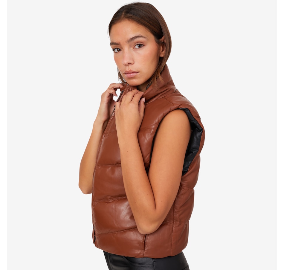 Image 220580_ALTMORE3.jpg, Product 220-580 / Price $295.00, Mauritius Reversible Leather Puffer Vest from Mauritius on TSC.ca's Fashion department
