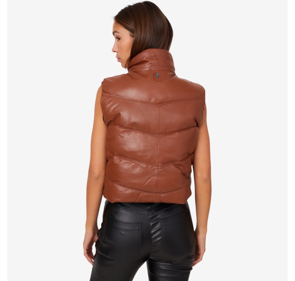 Image 220580_ALTMORE4.jpg, Product 220-580 / Price $295.00, Mauritius Reversible Leather Puffer Vest from Mauritius on TSC.ca's Fashion department