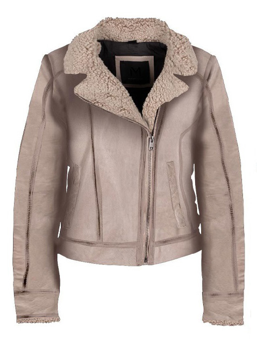 Mauritius Nubuck Teddy Collared Moto - TSC.ca
