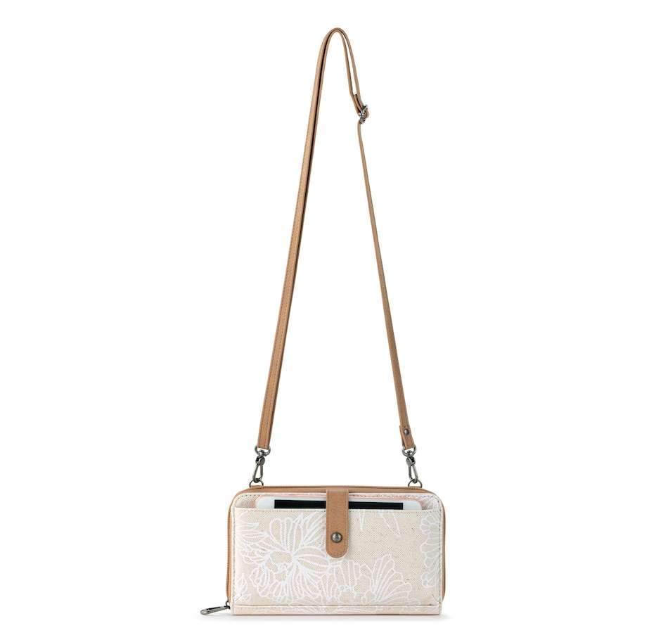 Image 220583_WHT.jpg, Product 220-583 / Price $79.99, The Sak SakRoots Large Canvas Smartphone Crossbody from The SAK Handbags on TSC.ca's Fashion department