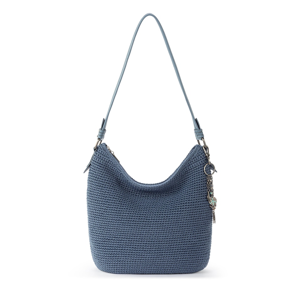 Image 220585_MTBLU.jpg, Product 220-585 / Price $59.33, The Sak Sequoia Crochet Hobo from The SAK Handbags on TSC.ca's Fashion department