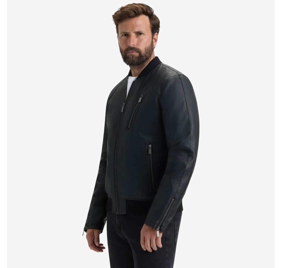 Image 220593_ALTMORE1.jpg, Product 220-593 / Price $94.33, Hunter Dawson Mens Textured Vegan Leather Jacket from Hunter on TSC.ca's Fashion department