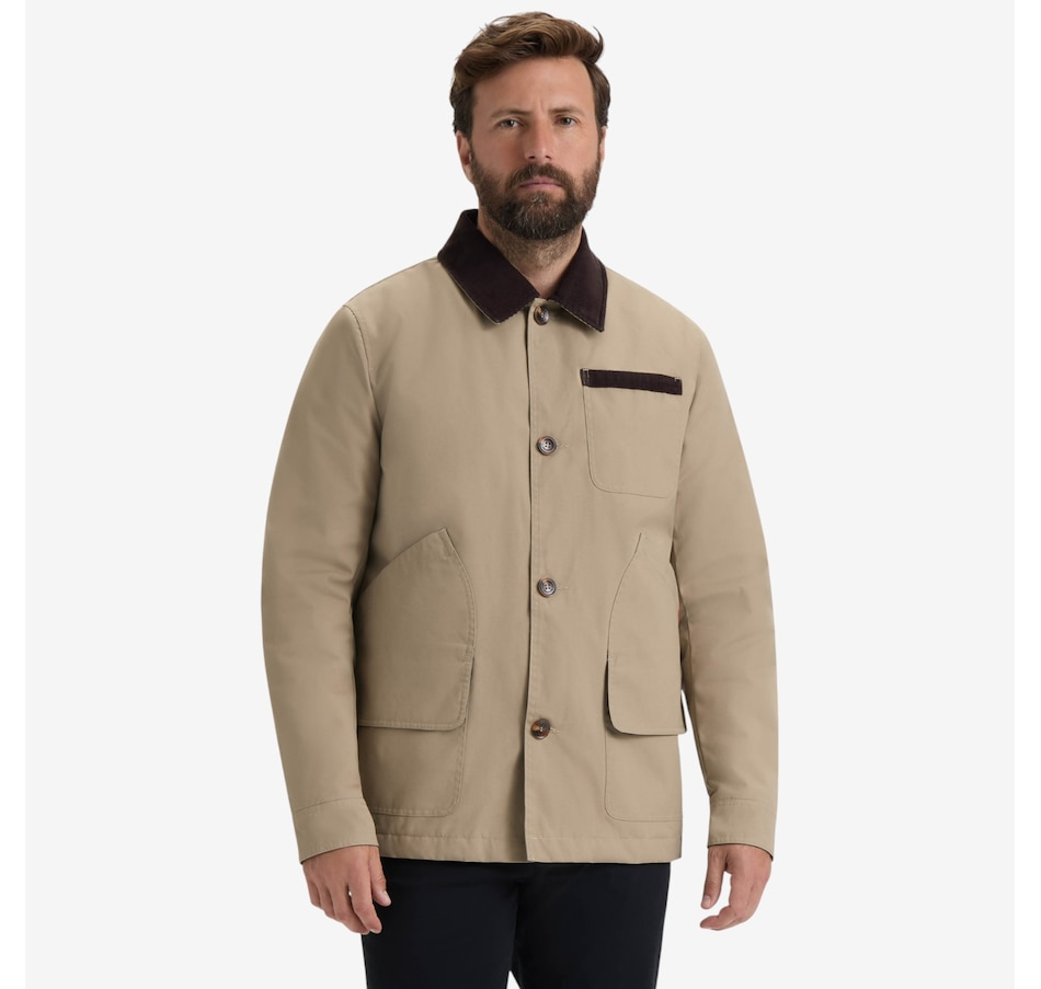 Image 220594_TEA.jpg, Product 220-594 / Price $134.88, Hunter Samuel Cotton Canvas Men's Jacket With Corduroy from Hunter on TSC.ca's Fashion department