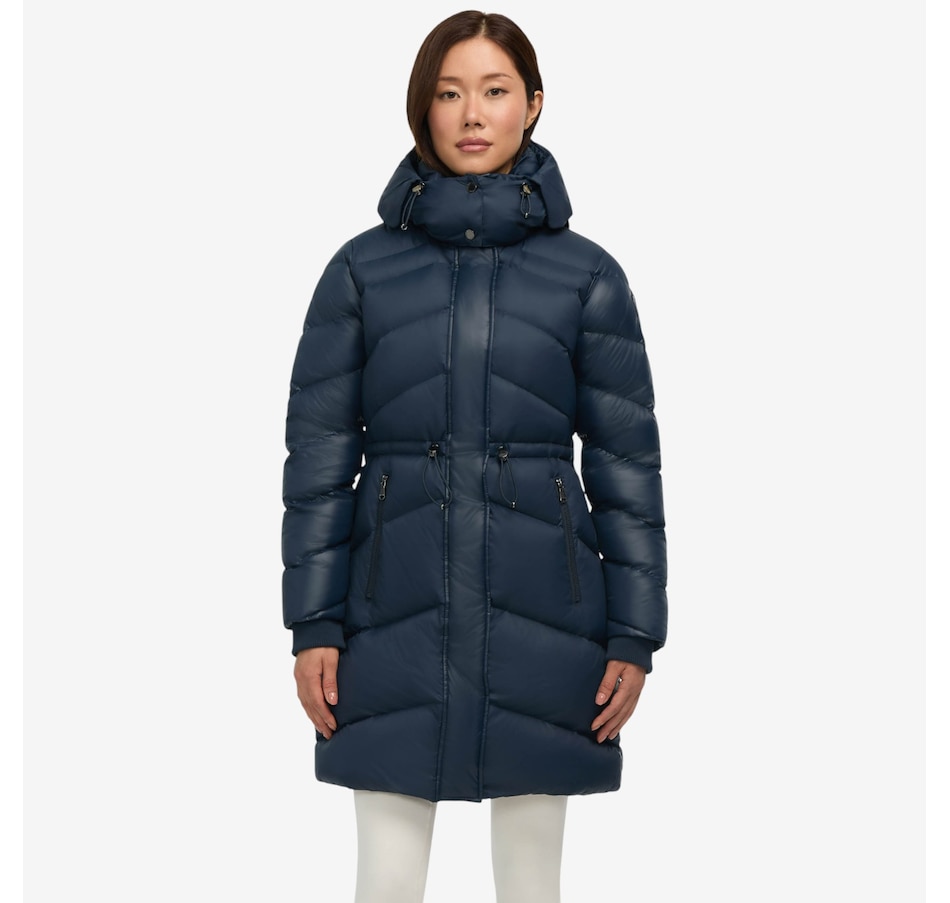 Image 220597_NVY.jpg, Product 220-597 / Price $419.88, Pajar Saturn Women's Mid Length Channel Quilted Puffer from Pajar on TSC.ca's Fashion department