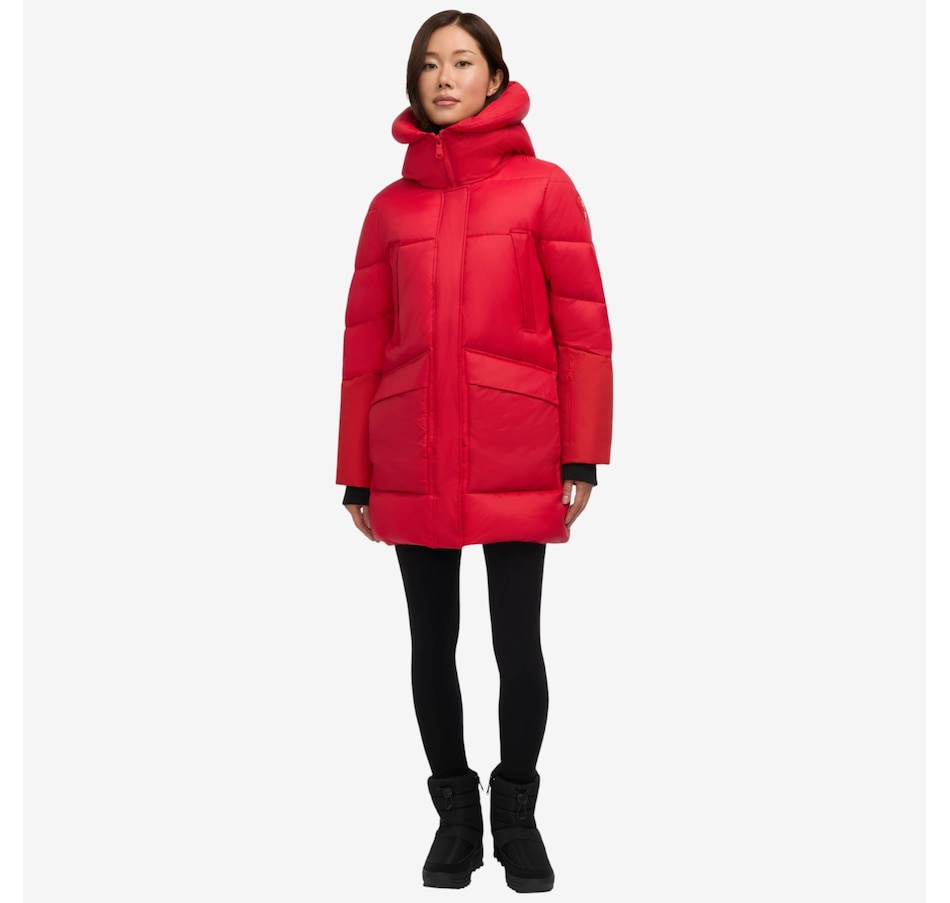 Image 220598_CRNRD.jpg, Product 220-598 / Price $329.99, Pajar Heirani Women's Mid-Length Quilted Parka Puffer from Pajar on TSC.ca's Fashion department