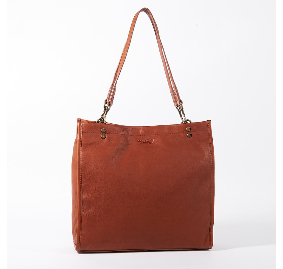 Image 220601_BRND.jpg, Product 220-601 / Price $249.99, American Leather Co Hope N/S Tote from American Leather Co. on TSC.ca's Clothing & Shoes department
