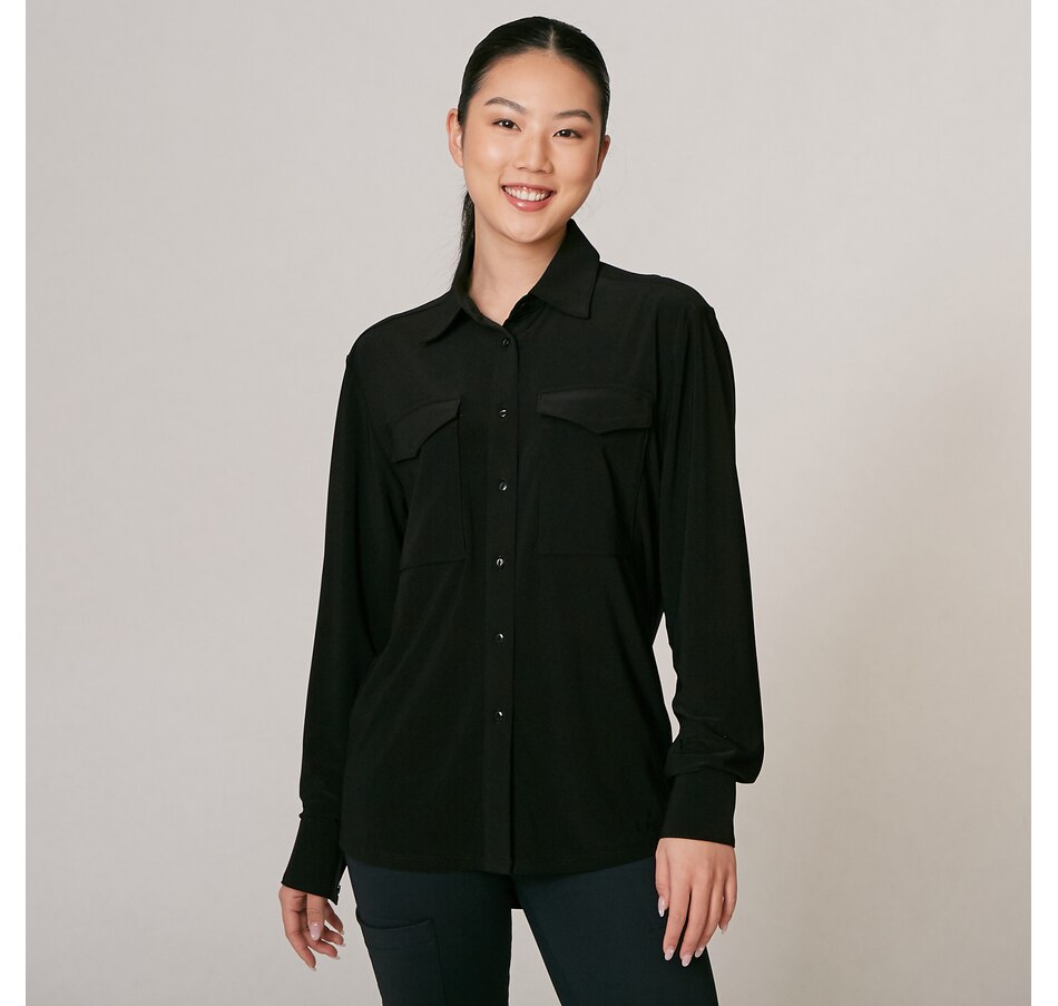 Image 220625_BLK.jpg, Product 220-625 / Price $339.88, Nonie Oversized Blouse from Nonie on TSC.ca's Fashion department