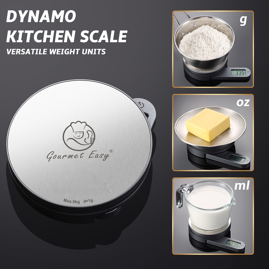 Image 220706_ALTMORE1.jpg, Product 220-706 / Price $19.99, Gourmet Easy Stainless Steel Kitchen Scale from Gourmet Easy on TSC.ca's Kitchen department