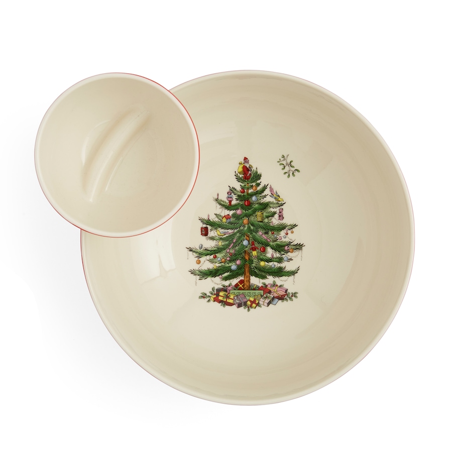 Image 220735_ALTMORE1.jpg, Product 220-735 / Price $80.00, Portmeirion Spode Christmas Tree 2-Piece Tiered Chip and Dip Set from Portmeirion - Spode on TSC.ca's Kitchen department