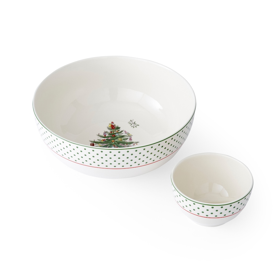Image 220735_ALTMORE3.jpg, Product 220-735 / Price $80.00, Portmeirion Spode Christmas Tree 2-Piece Tiered Chip and Dip Set from Portmeirion - Spode on TSC.ca's Kitchen department