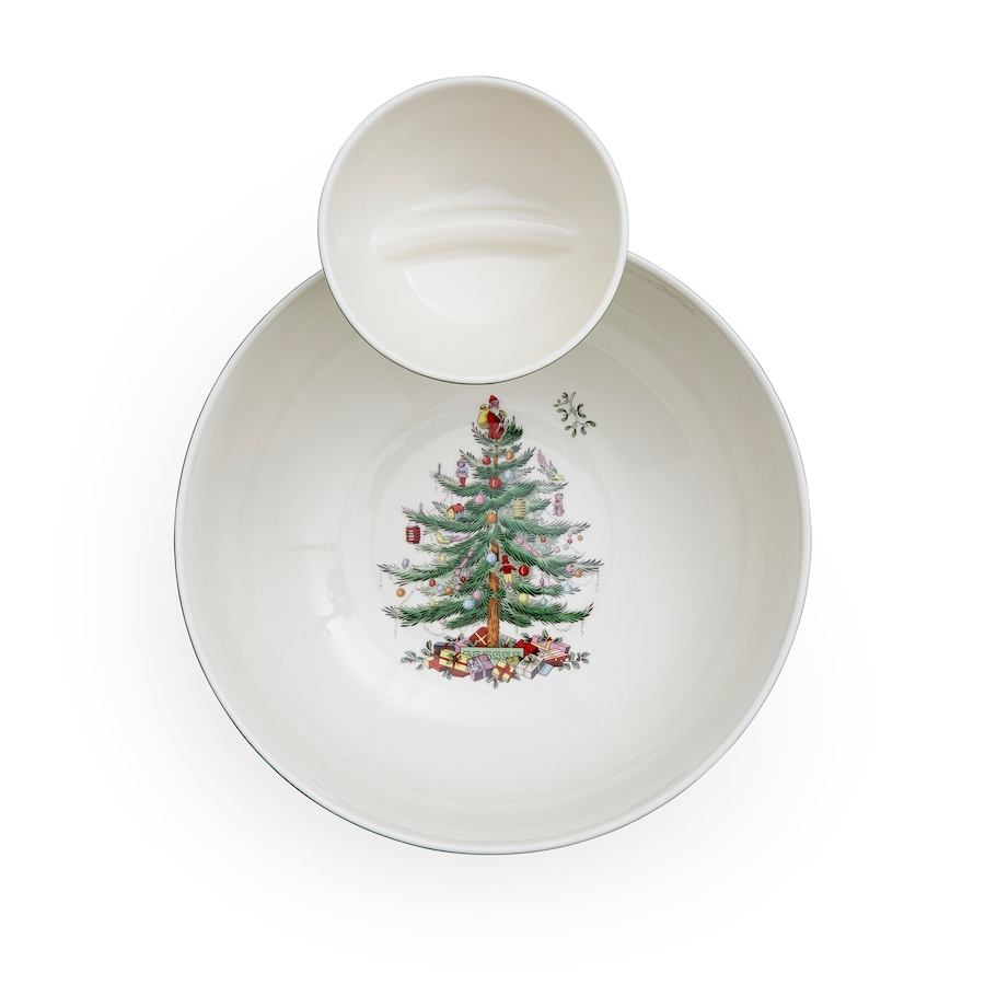 Image 220735_ALTMORE4.jpg, Product 220-735 / Price $80.00, Portmeirion Spode Christmas Tree 2-Piece Tiered Chip and Dip Set from Portmeirion - Spode on TSC.ca's Kitchen department