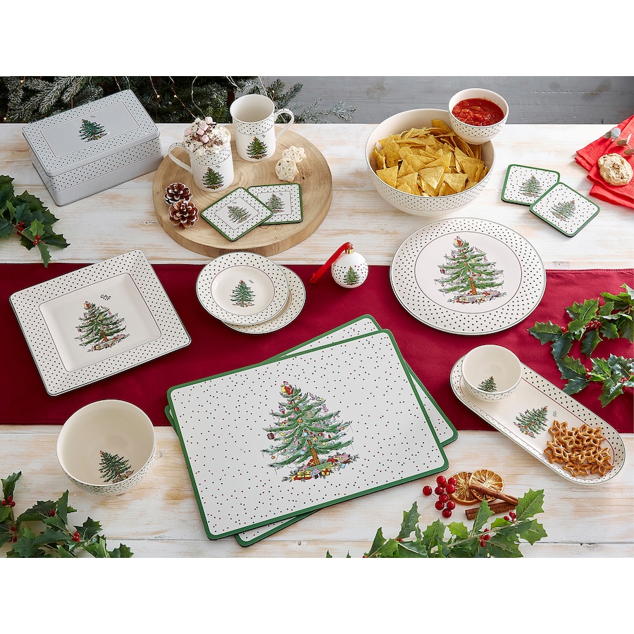 Image 220735_ALTMORE7.jpg, Product 220-735 / Price $80.00, Portmeirion Spode Christmas Tree 2-Piece Tiered Chip and Dip Set from Portmeirion - Spode on TSC.ca's Kitchen department