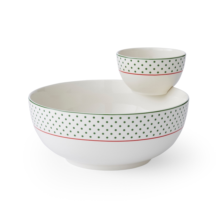 Image 220735_PODT.jpg, Product 220-735 / Price $80.00, Portmeirion Spode Christmas Tree 2-Piece Tiered Chip and Dip Set from Portmeirion - Spode on TSC.ca's Kitchen department