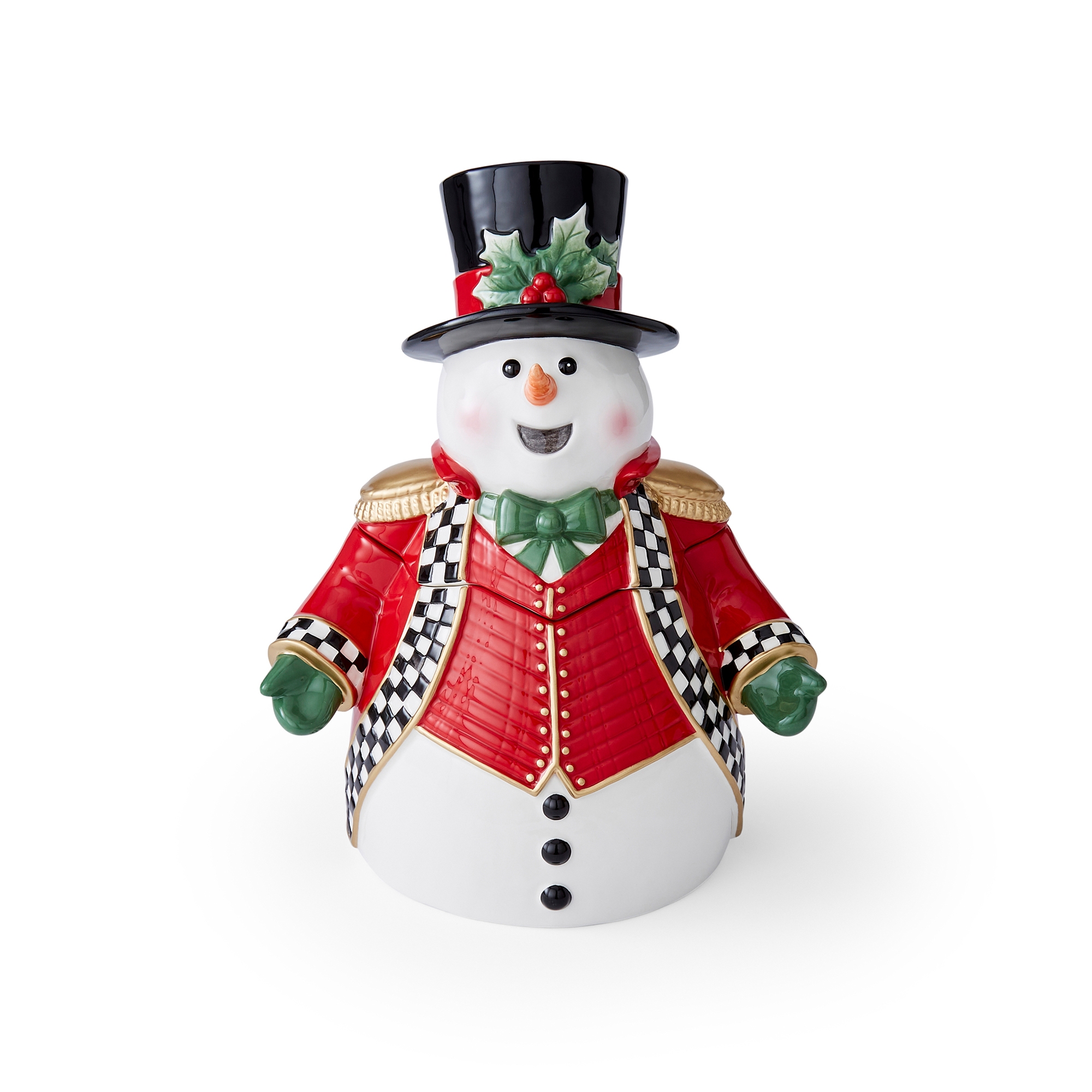 スポード　SpodeChristmas Portmeirion Spode Christmas Tree Black and White Snowman Cookie