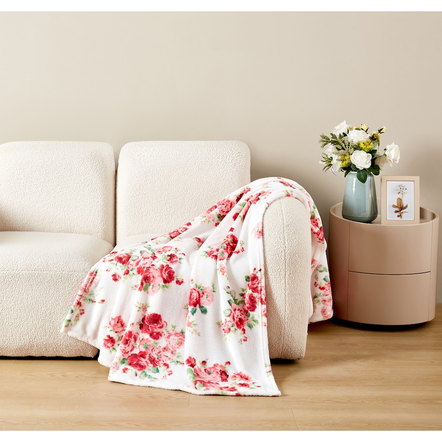 Image 220744_FLO.jpg, Product 220-744 / Price $19.99, Claro Home Living Plush Throw from Claro Living Home on TSC.ca's Home & Garden department