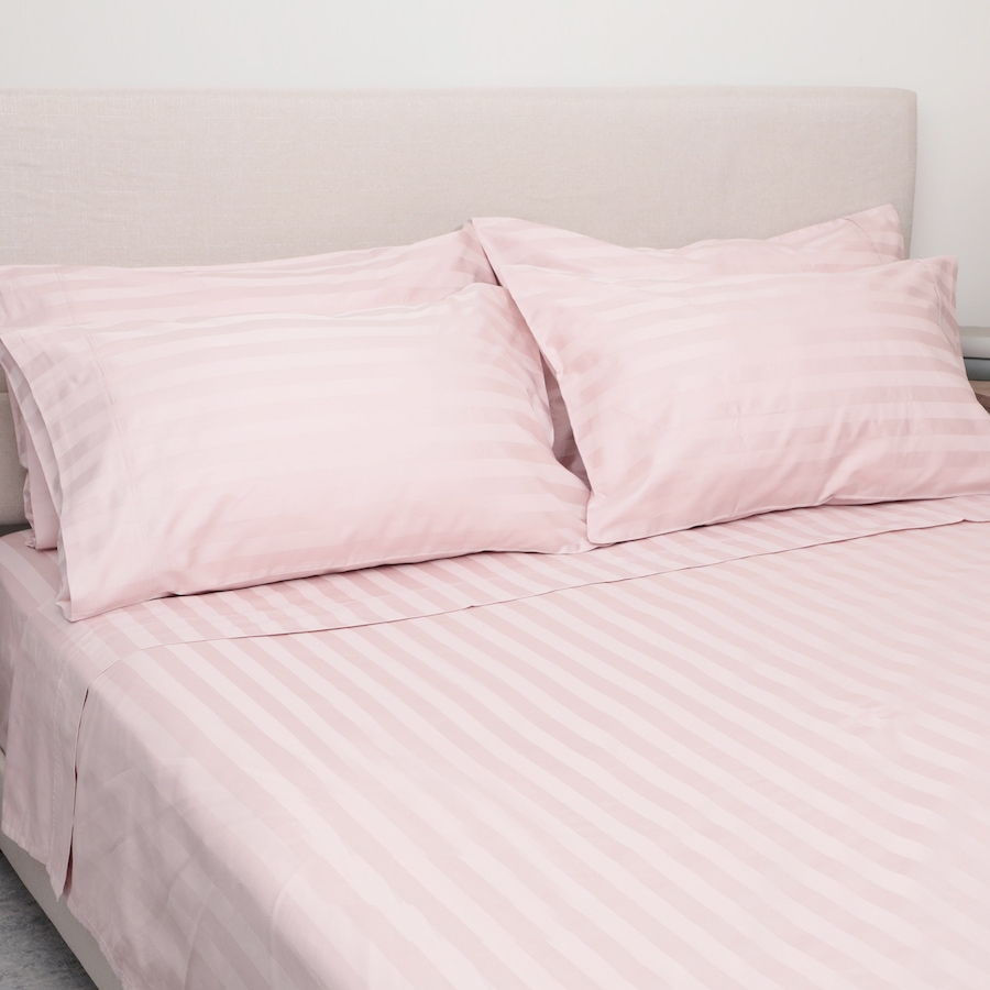 Image 220749_BUH.jpg, Product 220-749 / Price $159.99 - $259.99, Home Suite Egyptian Cotton Dobby Stripe 6-Piece Sheet Set from Home Suite on TSC.ca's Home & Garden department