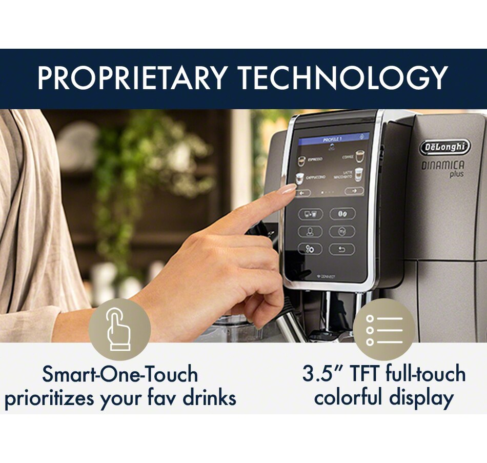 Image 220760_ALTMORE7.jpg, Product 220-760 / Price $1,999.99, De'Longhi Dinamica Plus Fully Automatic Espresso Machine from DeLonghi on TSC.ca's Kitchen department