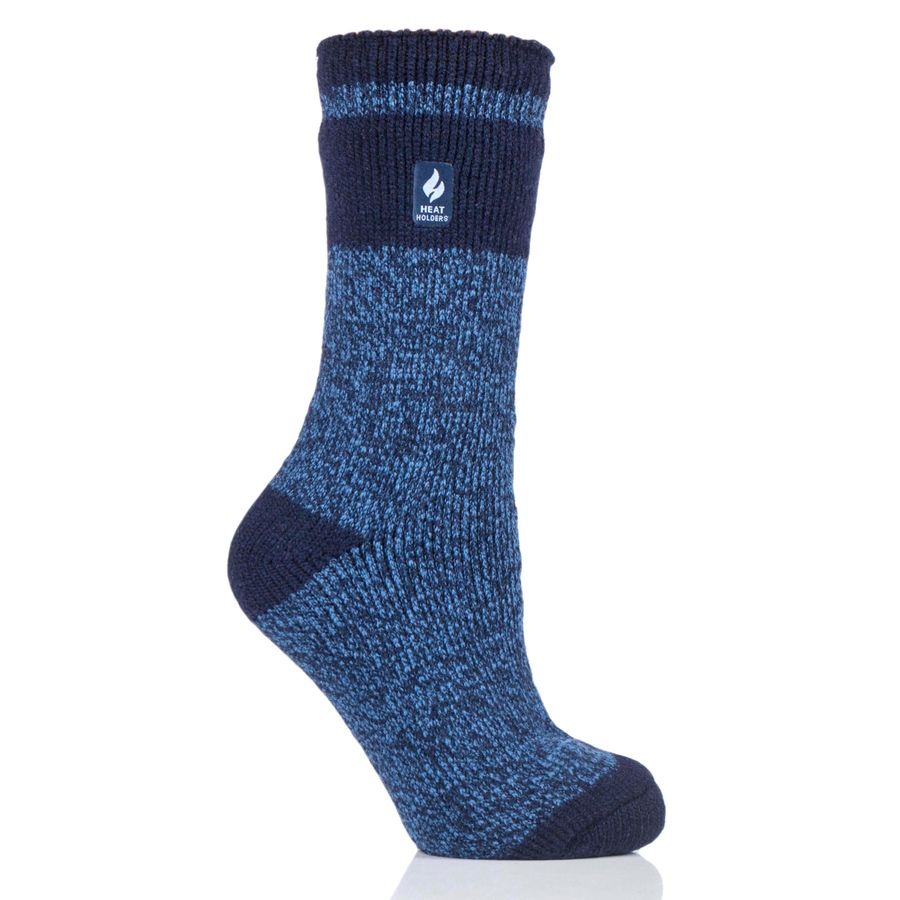 Image 220789_BLKNY.jpg, Product 220-789 / Price $19.99, Heat Holders Thermal Ladies Socks Stripe Denim from Heat Holders on TSC.ca's Fashion department