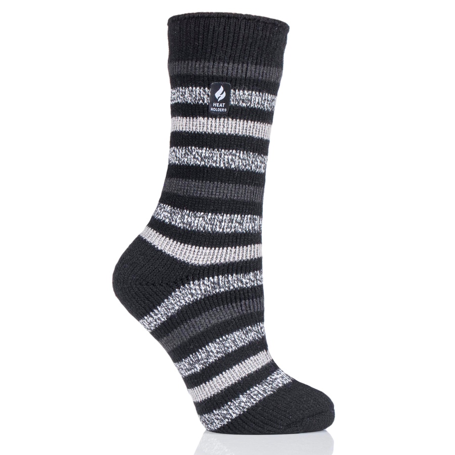Image 220789_STEBK.jpg, Product 220-789 / Price $19.99, Heat Holders Thermal Ladies Socks Stripe Denim from Heat Holders on TSC.ca's Fashion department