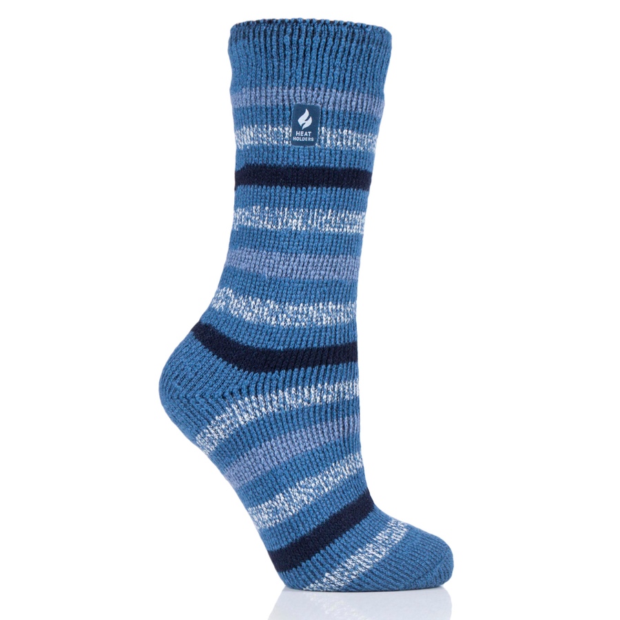 Image 220789_STEDM.jpg, Product 220-789 / Price $19.99, Heat Holders Thermal Ladies Socks Stripe Denim from Heat Holders on TSC.ca's Fashion department