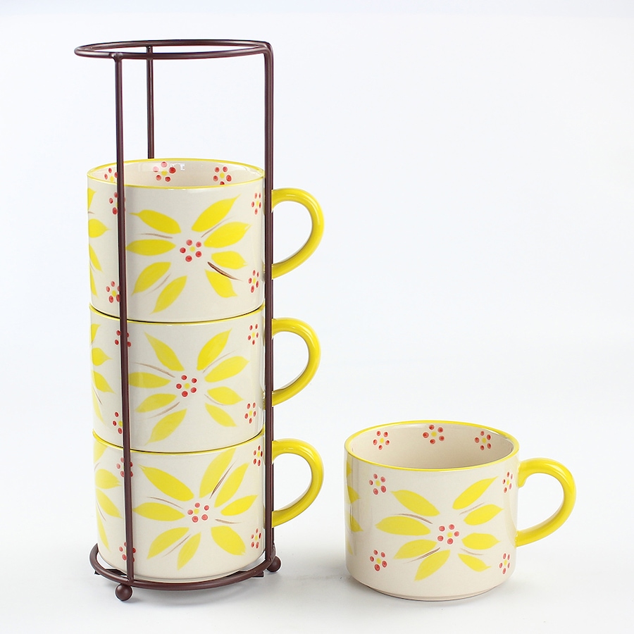 Image 220838_OLWYE.jpg, Product 220-838 / Price $33.88, temp-tations Stackable Mugs (Set of 4) from temp-tations on TSC.ca's Kitchen department